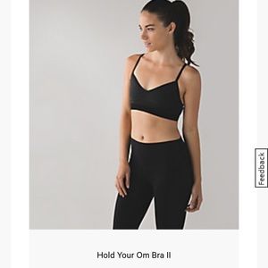 Lululemon Hold Your Om Bra Sz 4